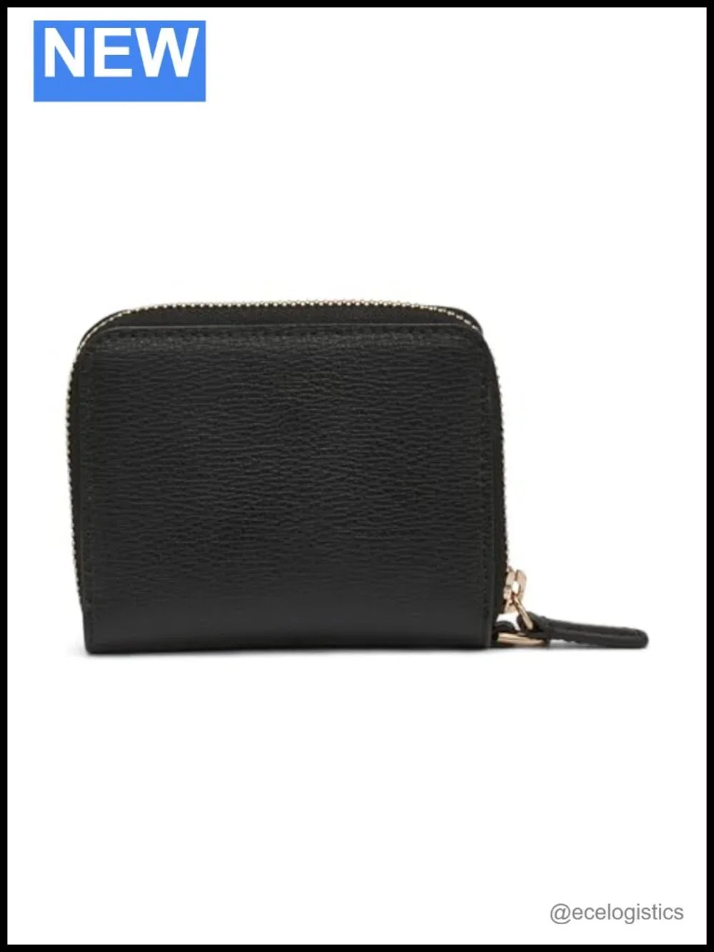 Genuine Leather Wristlet Wallet with Zipper Closure